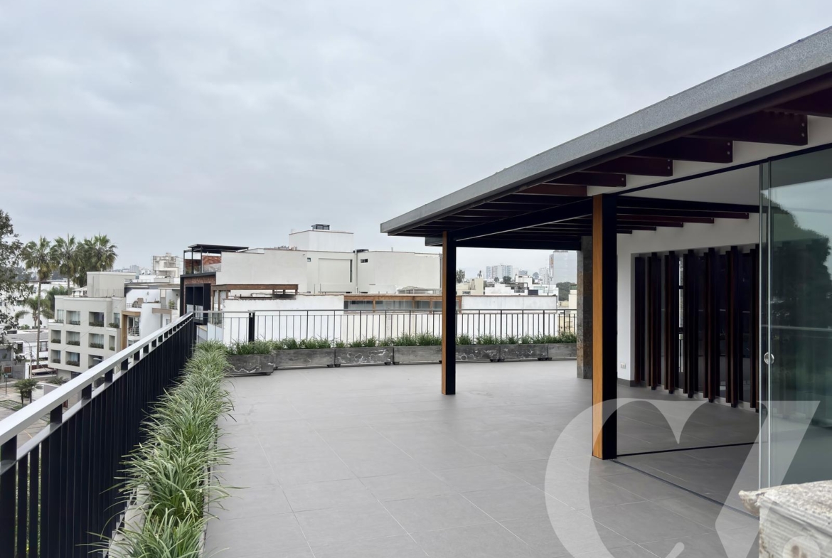 DUPLEX CON TERRAZA GRANDE, BBQ, Y VISTA A PARQUE